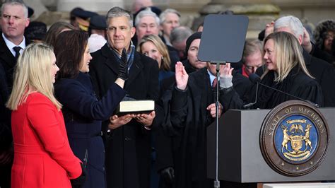 Inauguration Day for Gov. Gretchen Whitmer, top officials