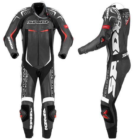 Spidi Track Wind Replica Evo Leather Suit Black/white | MotoStorm