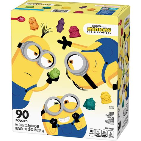 Betty Crocker Minions Assorted Fruit Flavors Fruit Flavored Snacks 90 ea - Walmart.com - Walmart.com