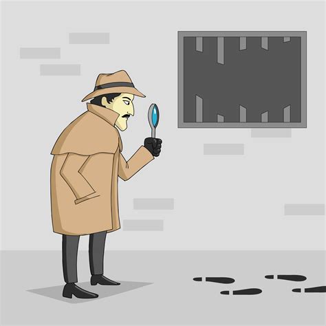 Detective finding for a clue 175171 Vector Art at Vecteezy