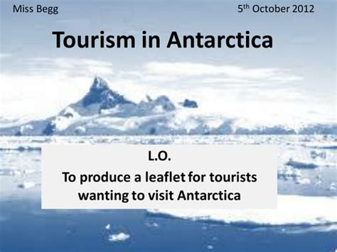 Antarctica Tourism Activity | Teaching Resources