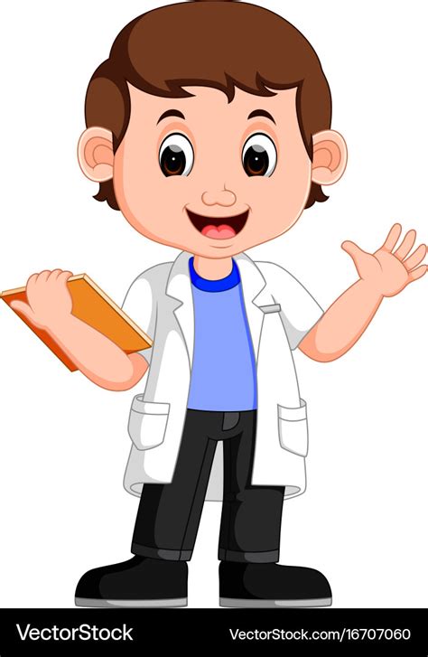 Young boy scientist Royalty Free Vector Image - VectorStock