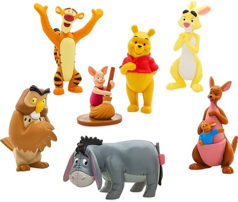 Disney Winnie Pooh Action Figures Winnie Pooh Tigger Piglets Disney ...