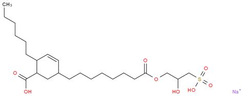 2-Cyclohexene-1-octanoicacid, 5-carboxy-4-hexyl-, 1-(2-hydroxy-3-sulfopropyl) ester, sodium salt ...