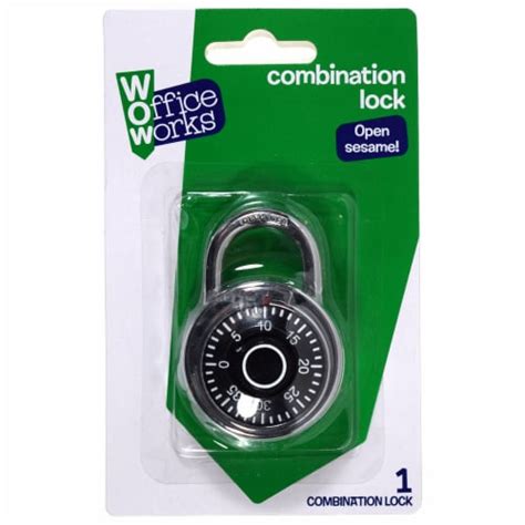 OfficeWorks Heavy Duty Combination Lock, 1 ct - Kroger