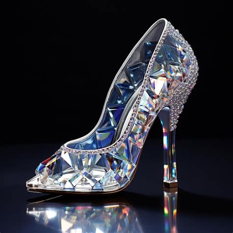 Premium Photo | Glamorous high heels fashion lady shoes diamond decoration