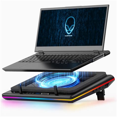 Buy llano RGB Laptop Cooling Pad with Powerful Turbofan, Gaming Laptop ...