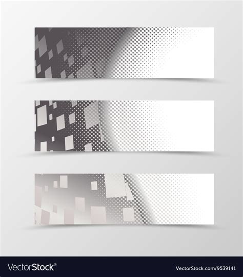 Set of banner wave design Royalty Free Vector Image