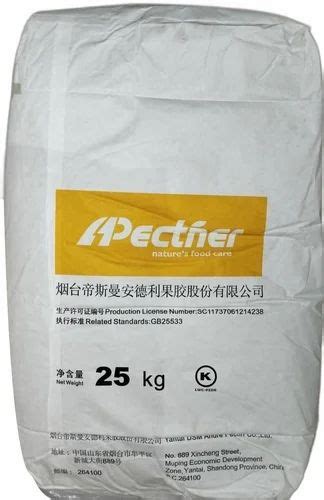 Pectin Powder, For Food Industrial, Packaging Size: 25 Kg at Rs 1100/kg in New Delhi