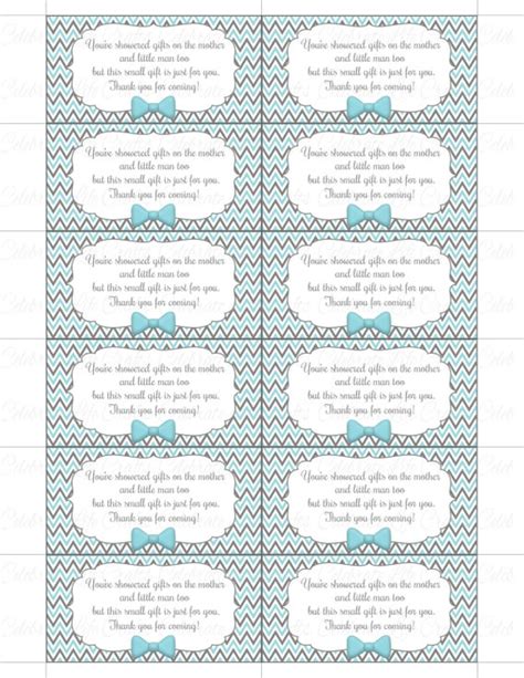 Thank You Baby Shower Printable Tag Labels Printable Baby