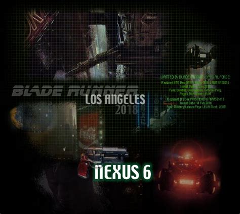 nexus 6, il mondo di Blade Runner