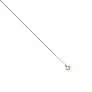 0.45mm Box Chain Necklace in 10K Rose Gold - 18" | Zales