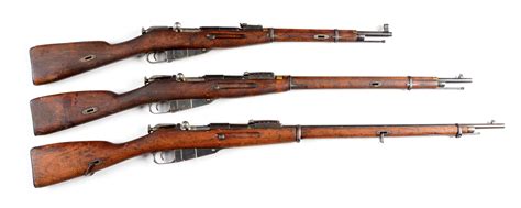 Lot Detail - (C) LOT OF 3: THREE RUSSIAN MILITARY RIFLES.