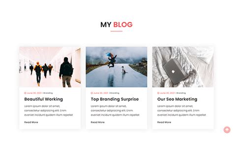 Blog Page Design Template Graphic by Themeplaza · Creative Fabrica