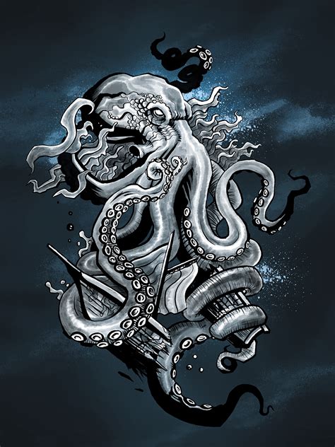 "Kraken" Original tattoo design on Behance