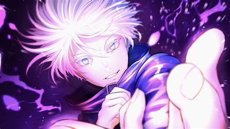 Blue Eyes Jujutsu Kaisen Satoru Gojo Anime X Wallpaper | The Best Porn ...