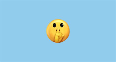 🤫 Shushing Face Emoji on Twitter Emoji Stickers 13.1