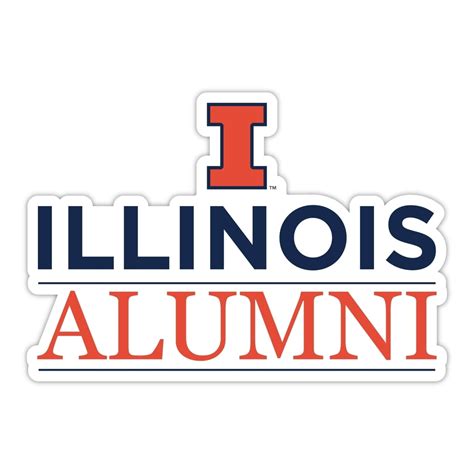 Illinois Fighting Illini Alumni 4" Sticker - Walmart.com