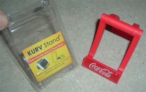 Coca Cola KURV STAND for CELL PHONE COMPUTER Coke DISPLAY MINT in ...