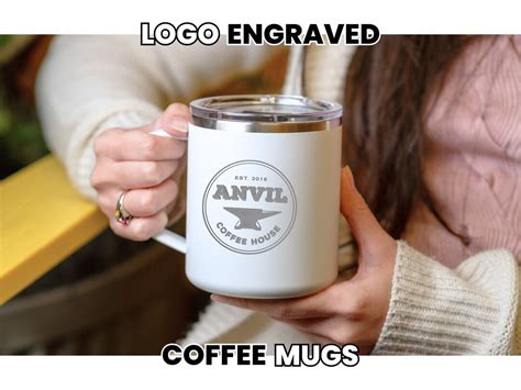 Logo Branded Coffee Mugs Custom Insulated Mugs Staff Department Gifts ...