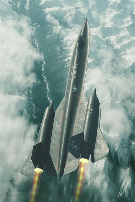 Lockheed SR-71 Blackbird Digital Art by Antonis Karidis - Pixels