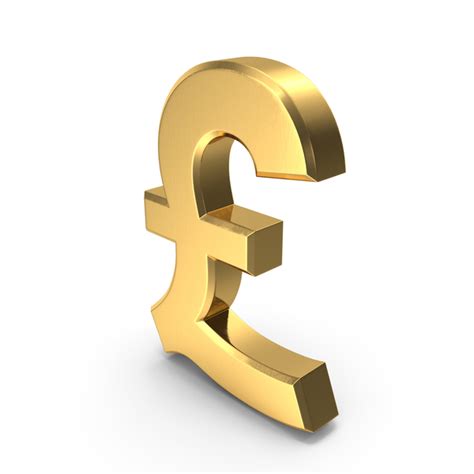 UK Pound Currency Symbol Gold PNG Images & PSDs for Download | PixelSquid - S116062454