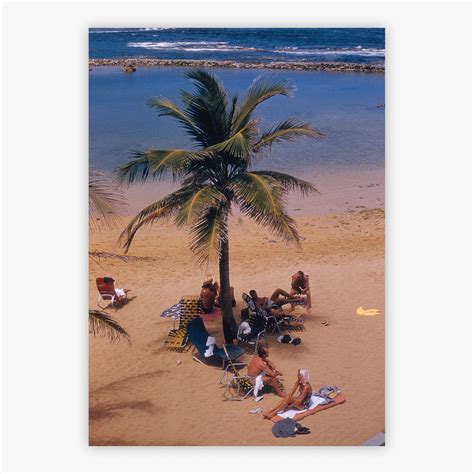 Caribe Hilton Beach - Slim Aarons Print