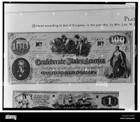 Confederate one hundred dollar bill Stock Photo - Alamy