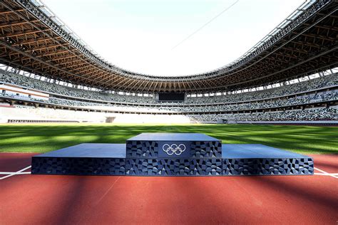 Tokyo 2020; Design podium and uniforms Victory Ceremonies unveiled ...