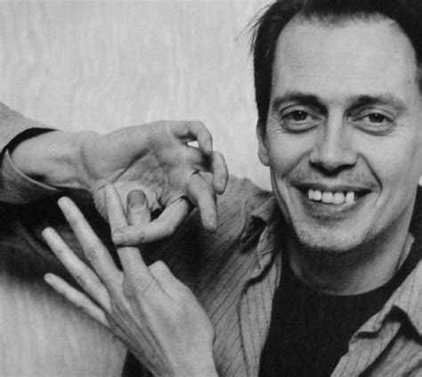 Facts, Actor Steve Buscemi demonstrates his artificial...