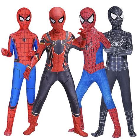 Halloween Kids Baby Boys Spiderman Costume Fancy Dress Cosplay Zentai ...