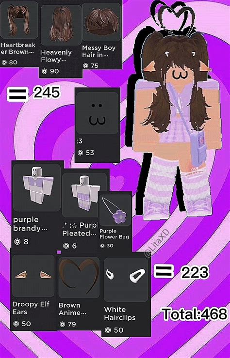 💜Purple softie outfit ||ROBLOX|| | Roblox, Roblox pictures, Cool avatars