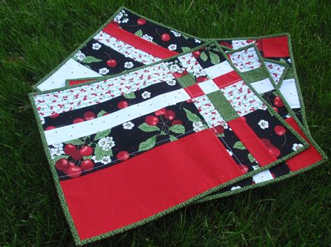 Wonderful Quilt Placemats Patterns Applied To Your Home Idea: Take Four ...