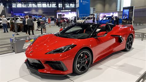 Torch Red Corvette Stingray Convertible on Display in Chi-Town Looking ...