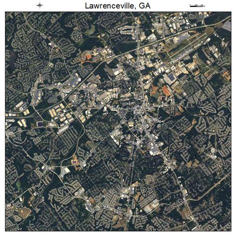 Aerial Photography Map of Lawrenceville, GA Georgia