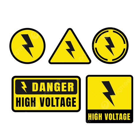 High Voltage Warning Board Vector, High Voltage Icon, High Voltage Sign, High Voltage PNG and ...