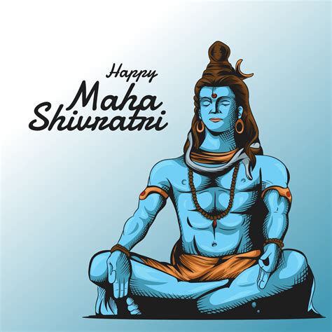 illustration of Hindu Religion Happy Maha Shivratri. Maha Shivaratri Festival 16804364 Vector ...