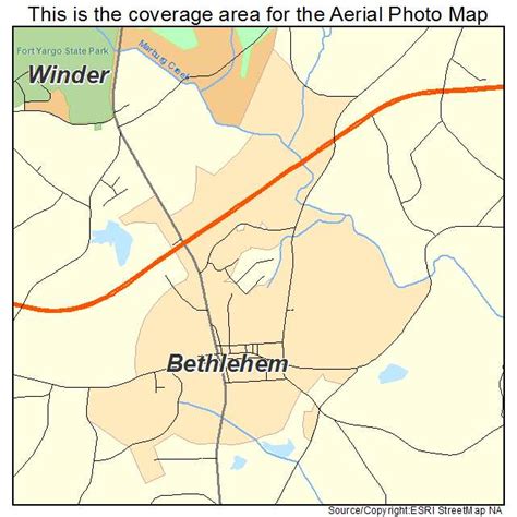 Aerial Photography Map of Bethlehem, GA Georgia