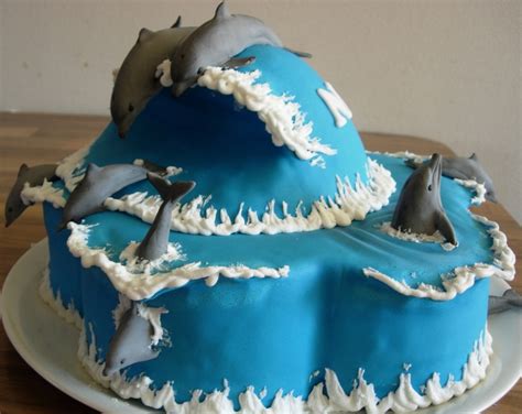 Dolphin Birthday Cake For Our 8 Year Old Daughter - CakeCentral.com