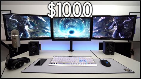 BEST Triple Monitor Gaming Setup for $1000! - YouTube