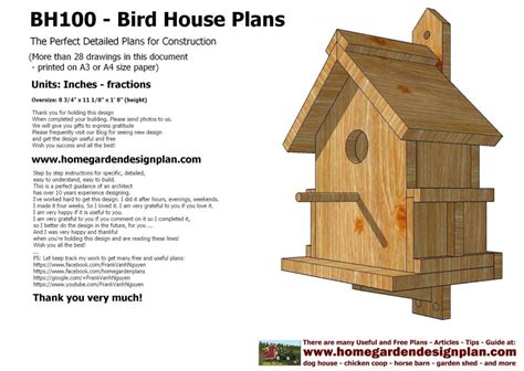 Cardinal Bird House Plans