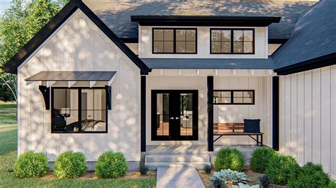 Plan 62846DJ: One-Story 3-Bed Modern Farmhouse Plan with Upstairs Loft ...