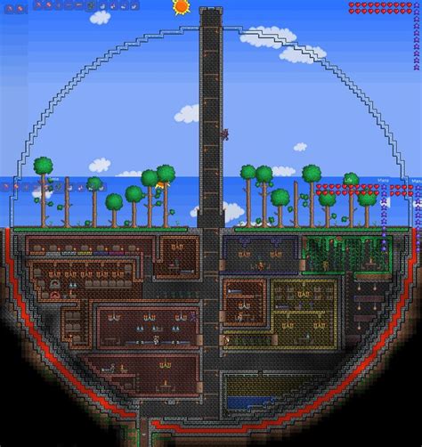 10 incredible Terraria creations | Terrarios, Decoraciones minecraft, Diseños minecraft