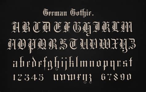 German gothic fonts from Draughtsman's | Premium PSD - rawpixel