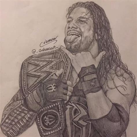 Wwe Roman Reigns Drawing Easy Hi the crazy sketcher lovers