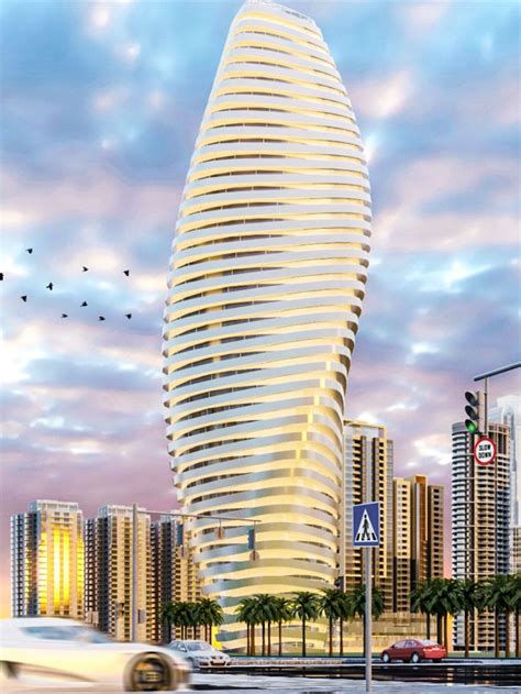 Commercial and office tower in #dubai design & visualization by Ahmad Rateb Alhraki | Architectuur