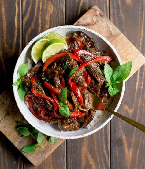 Thai Basil Beef Stir Fry - Wholesomelicious