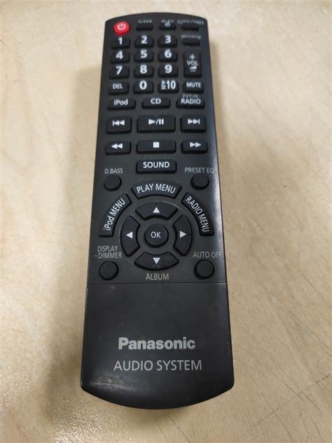 Panasonic audio system remote control, Audio, Portable Music Players on ...