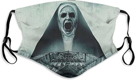 Amazon.com: The Nun Horror Men Face Masks Dust Washable Reusable Filter and adjustable Mouth ...