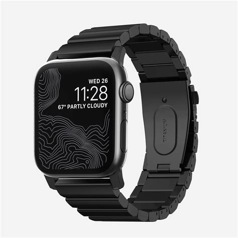 Titanium Apple Watch Band, Black Hardware | NOMAD®